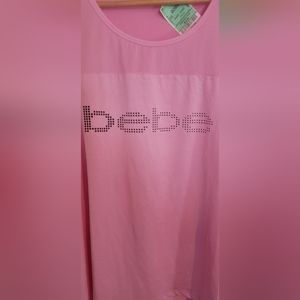 NWT BEBE Pink Athletics Top 1X